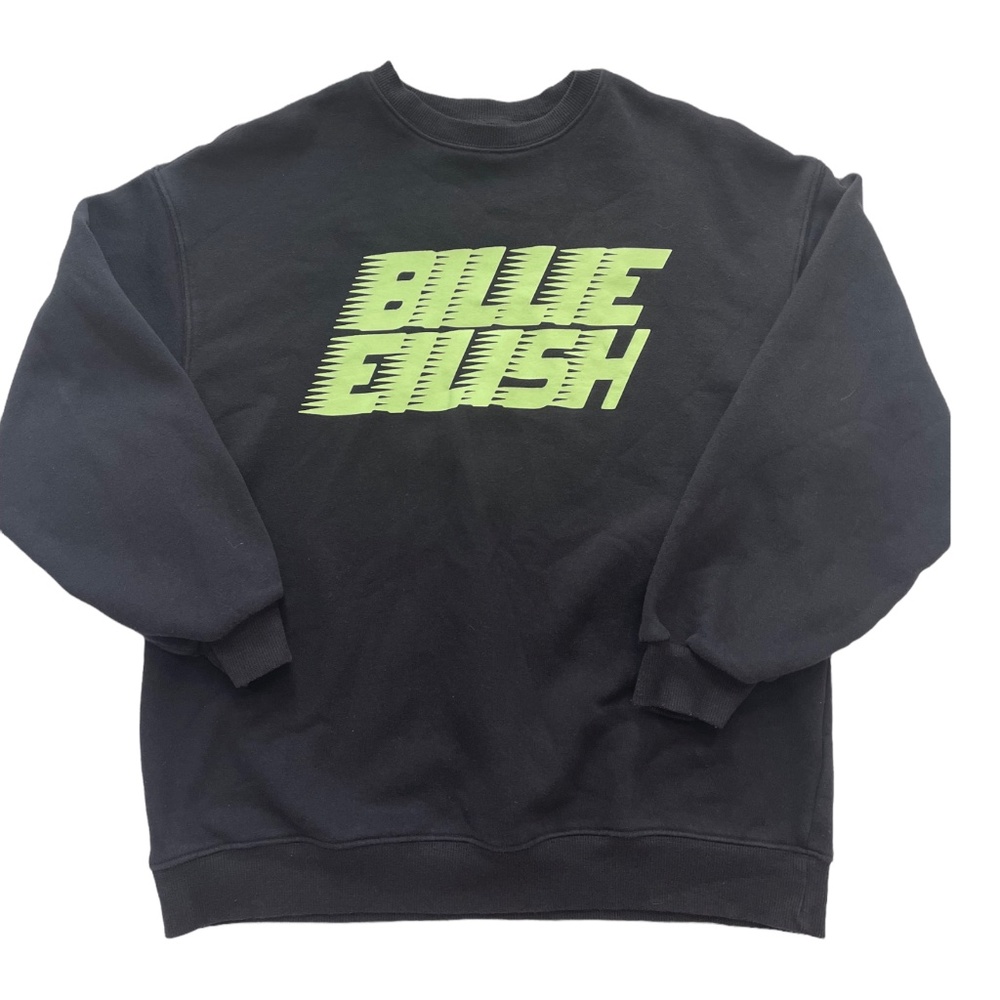 Billie Eilish Black Cotton Sweatshirt Unisex Size XS